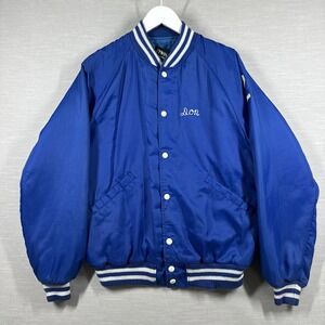 Vintage Butwin Jacket Mens Medium Blue General Dynamics Land Systems Defense Don